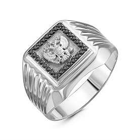 Кольцо Иллада - Серебро 925, Фианит (арт. с040542-1)