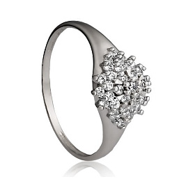 Кольцо Галатея - Серебро 925, Фианит (арт. 2025.1)