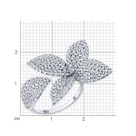 Кольцо SOKOLOV - Серебро 925, Фианит (арт. 94014667)