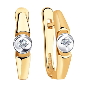 Серьги SOKOLOV - Золото 585, Бриллиант (арт. 1021315)