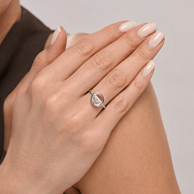 Кольцо SOKOLOV - Серебро 925, Фианит (арт. 94015026)