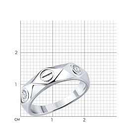 Кольцо SOKOLOV - Серебро 925, Фианит (арт. 94014905-91)