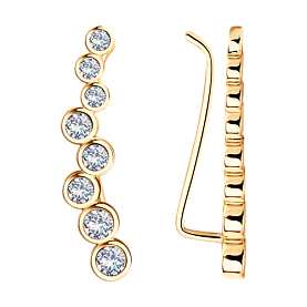 Серьги SOKOLOV - Серебро 925, Фианит (арт. 93021057)