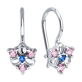 Серьги Diamant - Серебро 925, Фианит (арт. 94-120-02163-1)