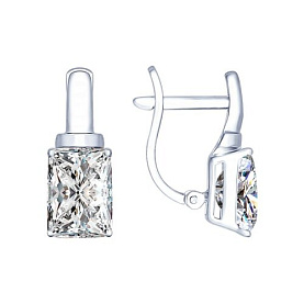Серьги SOKOLOV - Серебро 925, Фианит (арт. 94022276)