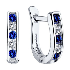 Серьги SOKOLOV - Серебро 925, Фианит (арт. 94026405)