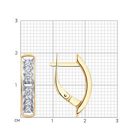 Серьги Diamant - Серебро 925, Фианит (арт. 93-120-01544-1)