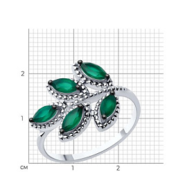 Кольцо SOKOLOV - Серебро 925, Агат (арт. 92014310)