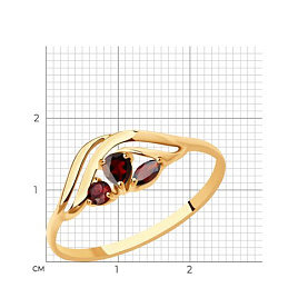 Кольцо SOKOLOV - Золото 375, Гранат (арт. 37714615)