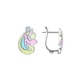 Серьги SOKOLOV - Серебро 925, Эмаль (арт. 94024188)