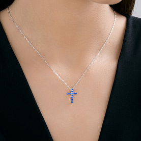 Колье SOKOLOV - Серебро 925, Фианит (арт. 94071283-91)