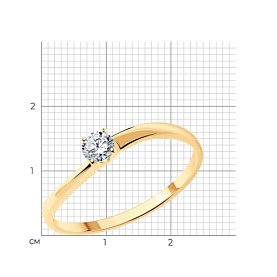 Кольцо SOKOLOV - Серебро 925, Фианит (арт. 93011085)