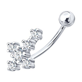 Пирсинг SOKOLOV - Серебро 925, Фианит (арт. 94060112)