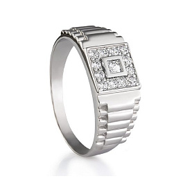 Кольцо Галатея - Серебро 925, Фианит (арт. 2388.1)