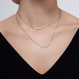 Колье SOKOLOV - Серебро 925, Фианит (арт. 94070767)