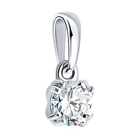Подвеска SOKOLOV - Серебро 925, Фианит (арт. 94033396)
