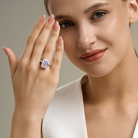 Кольцо SOKOLOV - Серебро 925, Фианит (арт. 94014817)