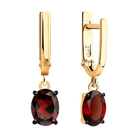 Серьги SOKOLOV - Серебро 925, Гранат (арт. 92023167)