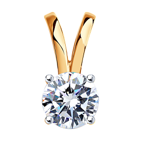 Подвеска SOKOLOV - Золото 375, Фианит (арт. 034950-4)
