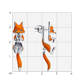 Серьги SOKOLOV - Серебро 925, Эмаль (арт. 94023557)