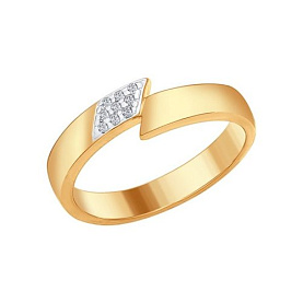 Кольцо SOKOLOV - Серебро 925, Фианит (арт. 93010566)