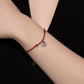 Браслет SOKOLOV - Серебро 925, Синтетический рубин (арт. 94051190)