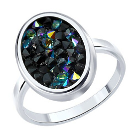 Кольцо Diamant - Серебро 925, Кристальная ткань (арт. 94-110-00105-2)