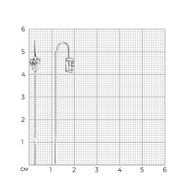 Серьги Diamant - Серебро 925, Фианит (арт. 94-123-01501-1)