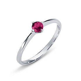 Кольцо Platinum Lab. - Платина 950, Рубин (арт. ПК-012Р-01)