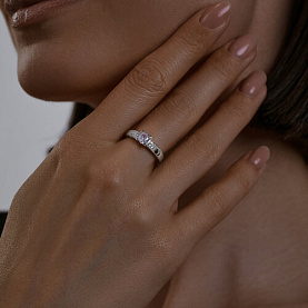 Кольцо SOKOLOV - Серебро 925, Фианит (арт. 94013645)