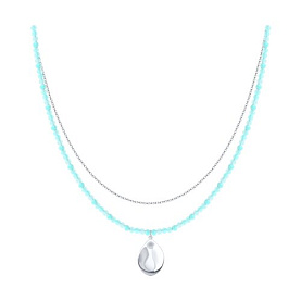 Колье SOKOLOV - Серебро 925, Амазонит (арт. 83070073)