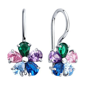 Серьги Diamant - Серебро 925, Фианит (арт. 94-120-02162-1)