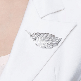 Брошь SOKOLOV - Серебро 925, Фианит (арт. 94040184)