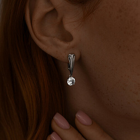 Серьги SOKOLOV - Серебро 925, Фианит (арт. 94023476)