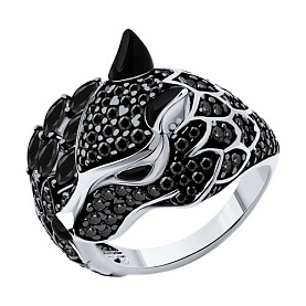 Кольцо SOKOLOV - Серебро 925, Фианит, Эмаль (арт. 94014178)