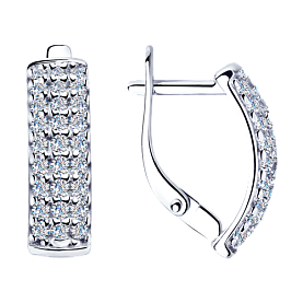 Серьги Diamant - Серебро 925, Фианит (арт. 94-120-01644-1)