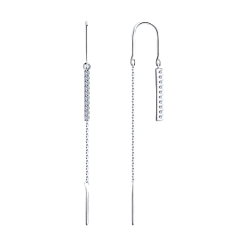 Серьги Diamant - Серебро 925, Фианит (арт. 94-123-01502-1)