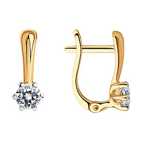 Серьги SOKOLOV - Серебро 925, Фианит (арт. 93022376)