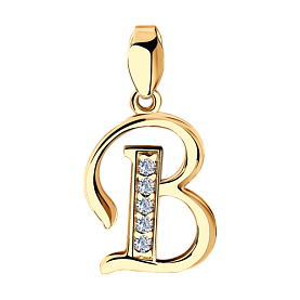 Подвеска SOKOLOV - Серебро 925, Фианит (арт. 93030532)