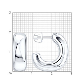 Серьги Diamant - Серебро 925 (арт. 94-120-00769-1)