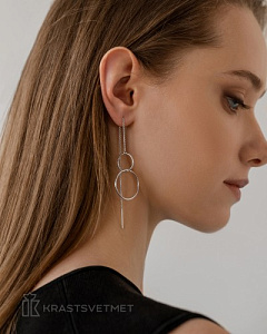 Серьги Красцветмет - Серебро 925 (арт. НС22-366-3)