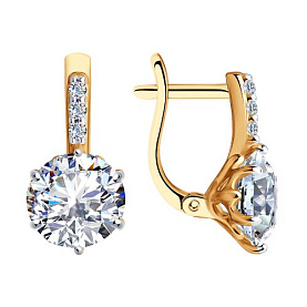 Серьги SOKOLOV - Серебро 925, Фианит (арт. 93022372)