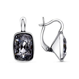 Серьги Красная пресня - Серебро 925, Стекло (арт. 33612870-1)