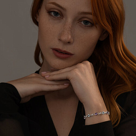 Браслет SOKOLOV - Серебро 925, Аметист, Топаз, Фианит (арт. 92050154)