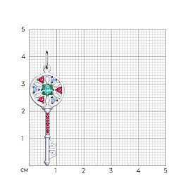 Подвеска SOKOLOV - Серебро 925, Фианит (арт. 94032220)