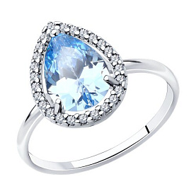 Кольцо SOKOLOV - Серебро 925, Фианит (арт. 94014201)