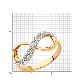 Кольцо SOKOLOV - Серебро 925, Фианит (арт. 93010391)