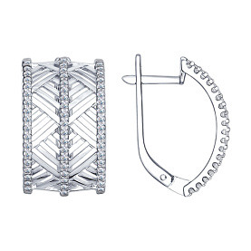 Серьги SOKOLOV - Серебро 925, Фианит (арт. 94022348)