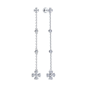 Серьги SOKOLOV - Серебро 925, Фианит (арт. 94026480)