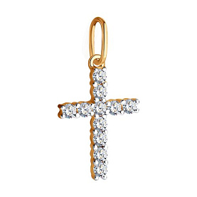 Подвеска SOKOLOV - Золото 375, Фианит (арт. 035851-4)